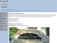 Tablet Screenshot of everleighestates.com